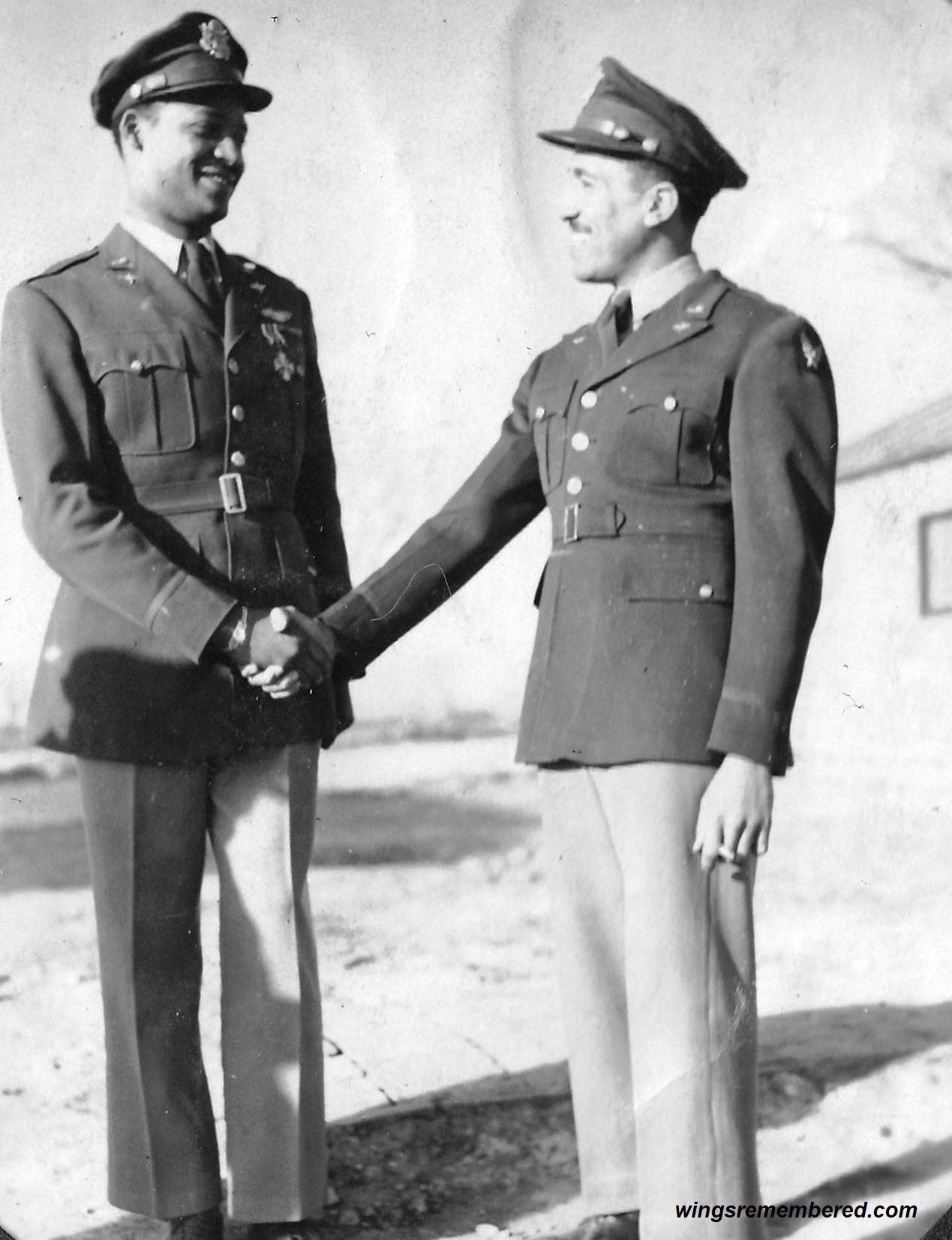 Capt Ellington and Eugene Weaver on right