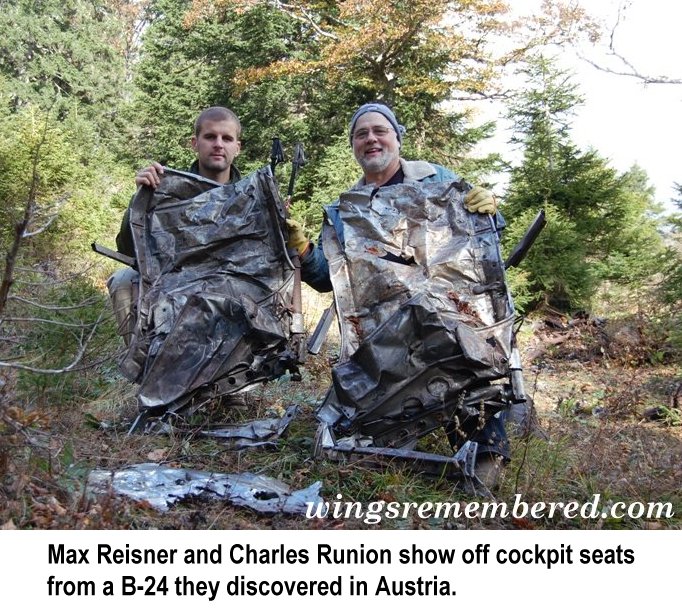 Max and Charles with cockpit seats caption